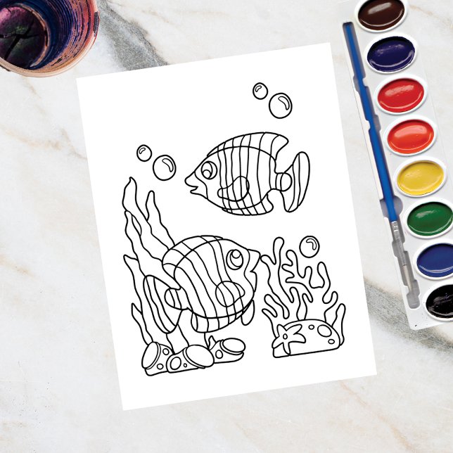 Color Me Striped Fish | Kids Activity Cards (Creator Uploaded)