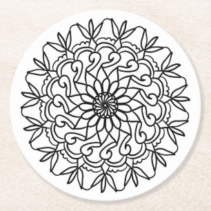 color me sunflower coaster