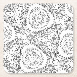 color me tulip bouquet coaster