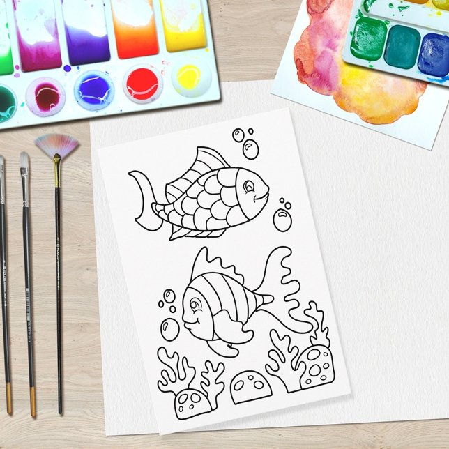 Color Me Two Fish | Kids Activity Cards (Creator Uploaded)