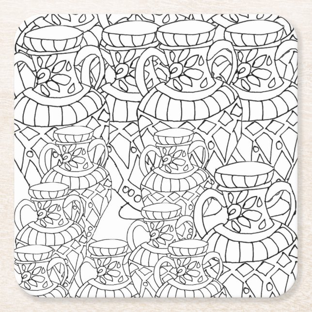 color me vases coaster (Front)