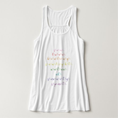 Color Meaning Rainbow Text LGBTQ Gay Pride 2021 Tank Top