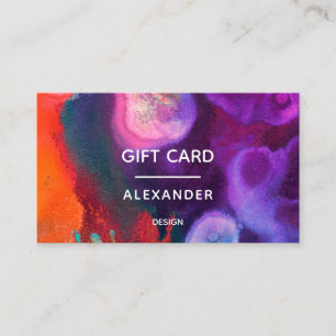 Color Meditation Orange & Purple Business Card