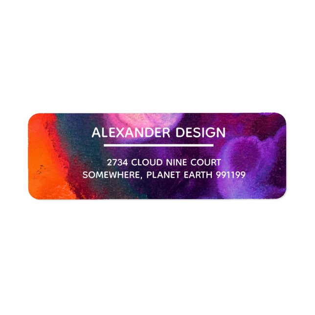 Color Meditation | Orange & Purple Label (Front)