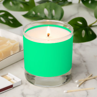 color medium spring green scented candle