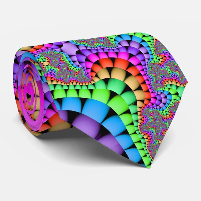 Color Medley Fractal Tie (Rolled)