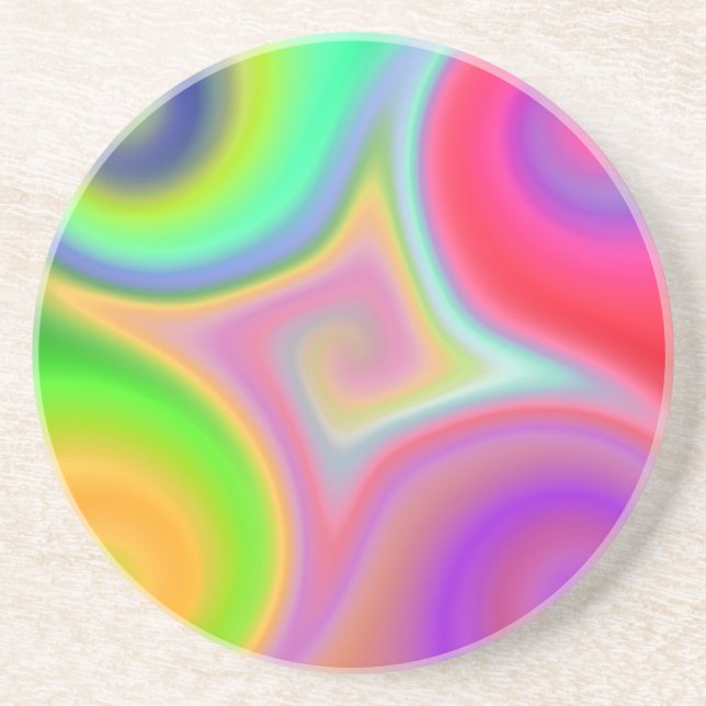 Color Mesh Swirl Coaster (Front)