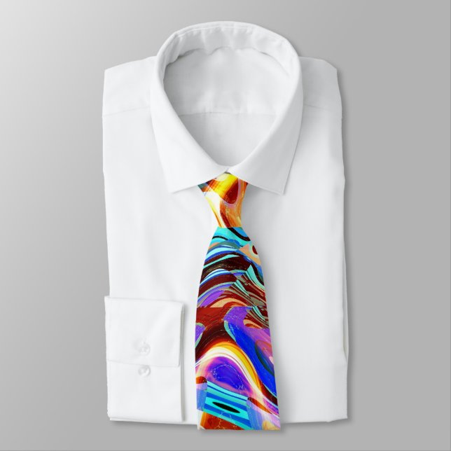 Color Mix 011 Neck Tie (Tied)