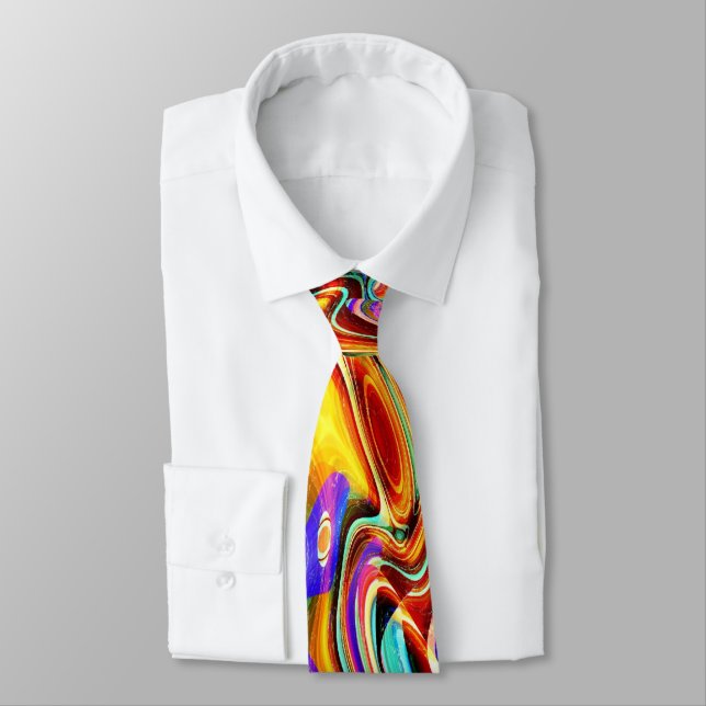 Color Mix 03 Neck Tie (Tied)