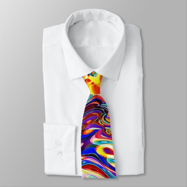 Color Mix 07 Neck Tie (Tied)