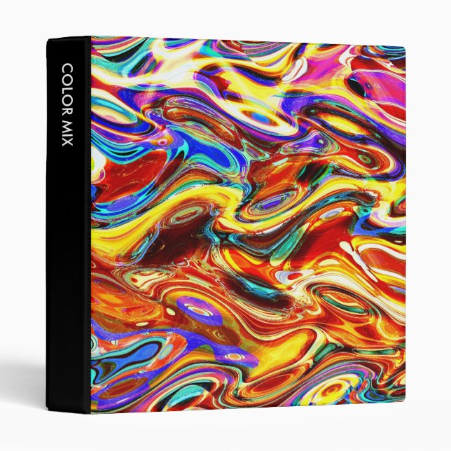 Color Mix Abstract 01 (1in) Binder (Front/Spine)