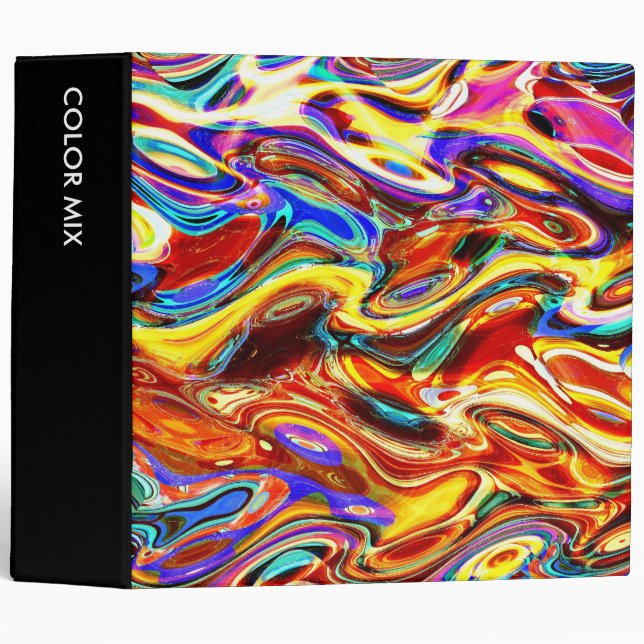 Color Mix Abstract 01 (2in) Binder (Front/Spine)