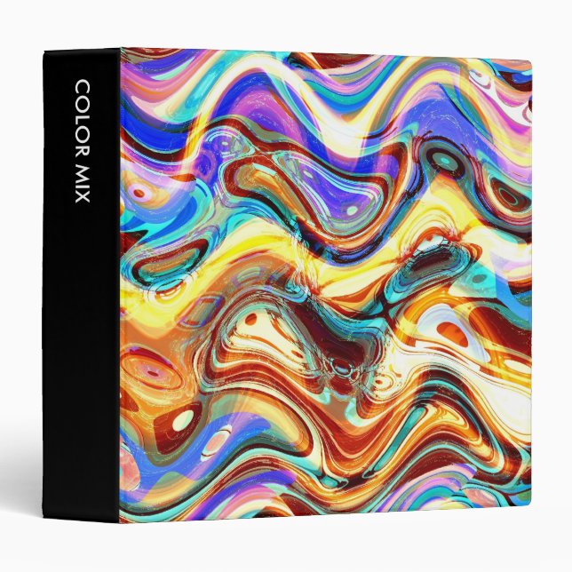 Color Mix Abstract 02 (1.5in) Binder (Front/Spine)