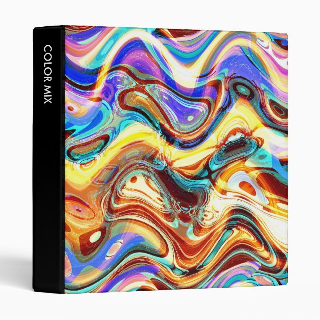 Color Mix Abstract 02 (1in) Binder (Front/Spine)