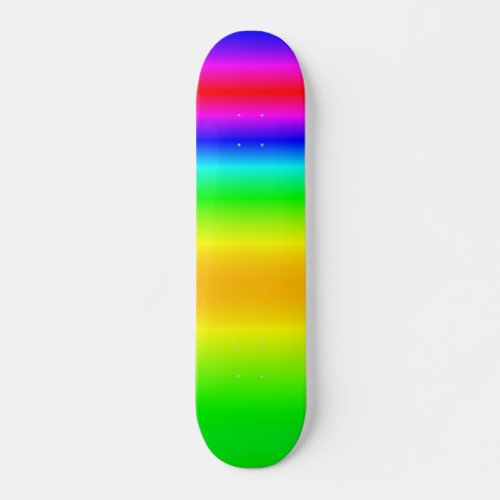 Color Mix Rainbow  Watercolor Skateboard 5