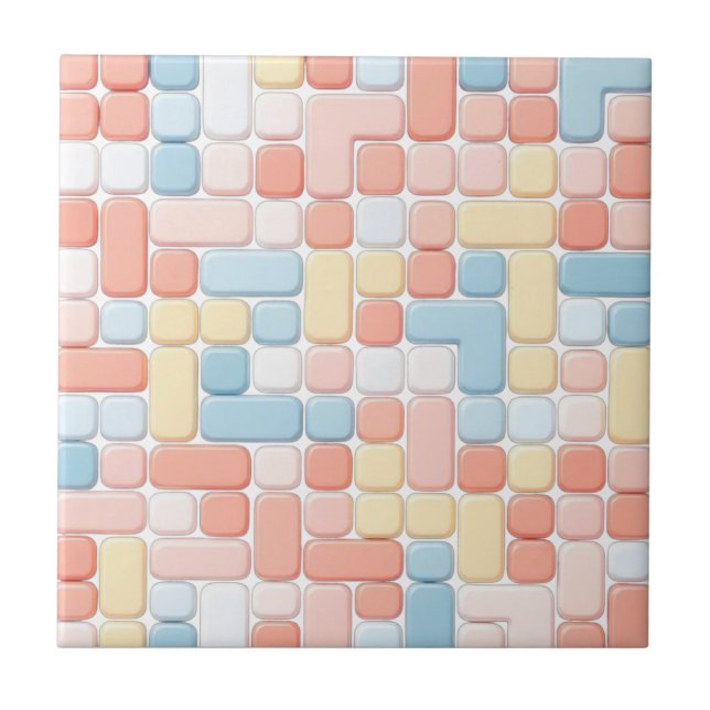 Color Mosaic Ceramic Tile (Front)