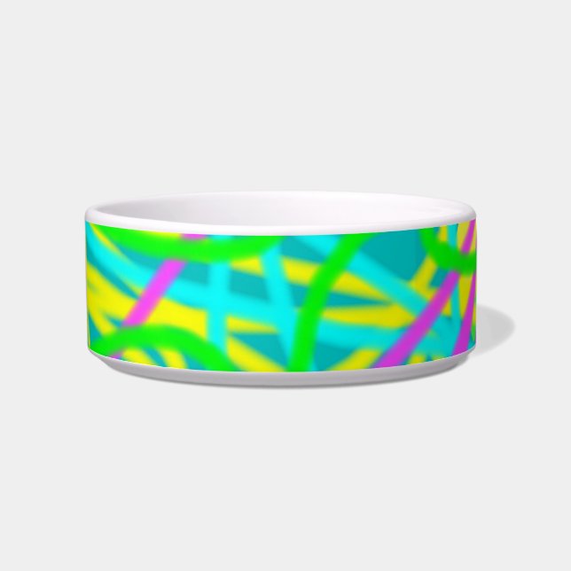 Color My Dreams Scribble Pattern Artsy Expressive Bowl (Front)