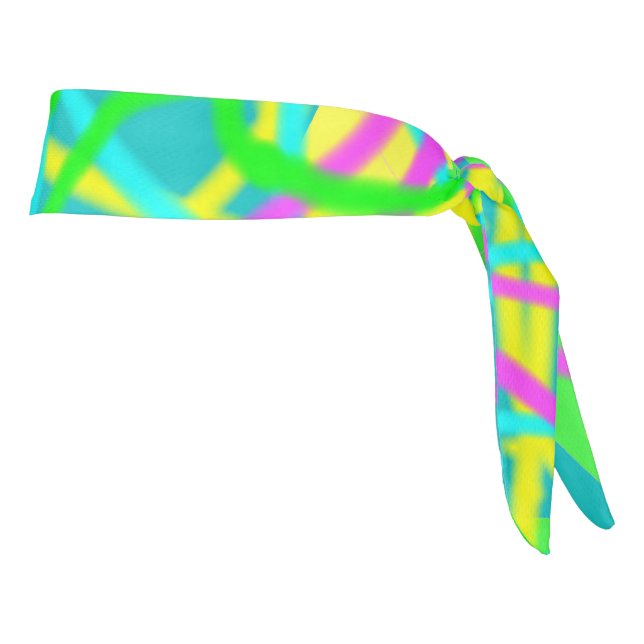 Color My Dreams Scribble Pattern Expressive Artsy Tie Headband (Rotate 90)