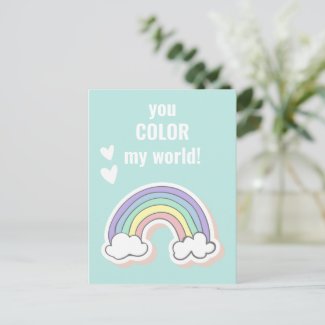 Color My World,  Cute Kids Valentine Classroom