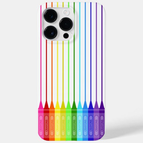 Color My World Rainbow Crayons Case_Mate iPhone 14 Pro Max Case
