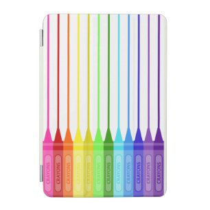 Color My World Rainbow Crayons iPad Mini Cover