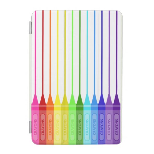 Color My World Rainbow Crayons iPad Mini Cover