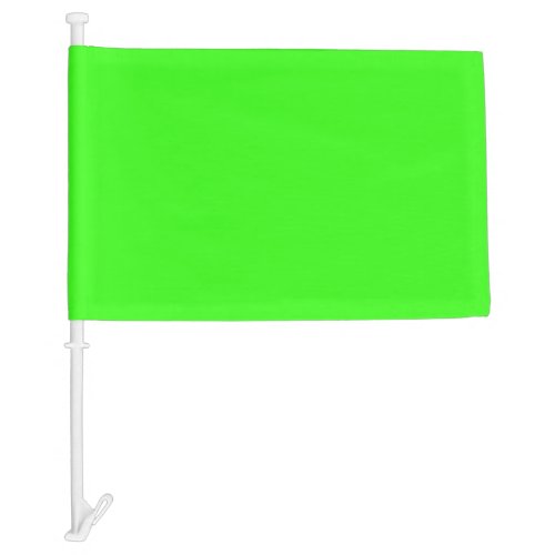 color neon green car flag