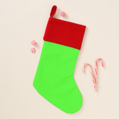 color neon green christmas stocking