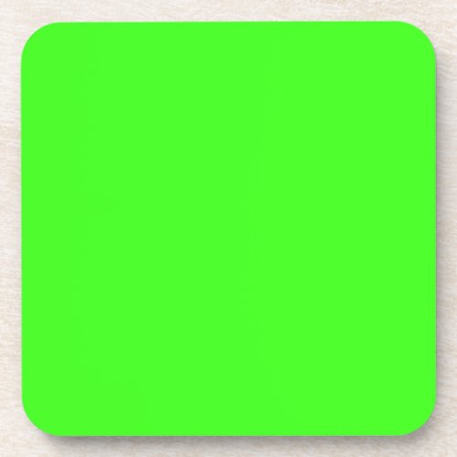 color neon green coaster