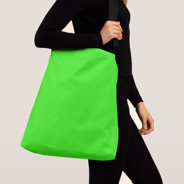 color neon green crossbody bag (Close Up)