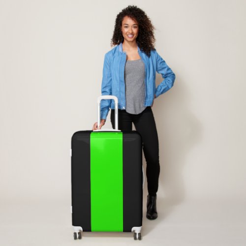 color neon green luggage
