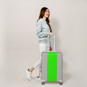 color neon green luggage
