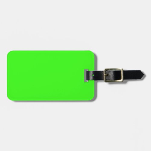 color neon green luggage tag