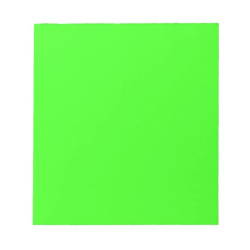 color neon green notepad