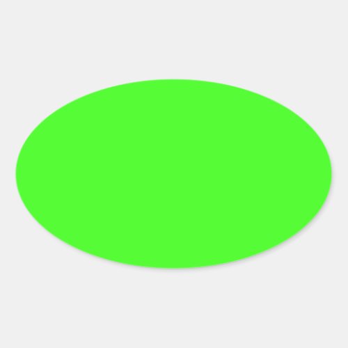 color neon green oval sticker