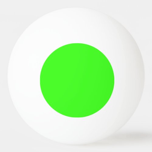 color neon green ping pong ball