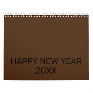 Color New personalize Text Logo Calendar