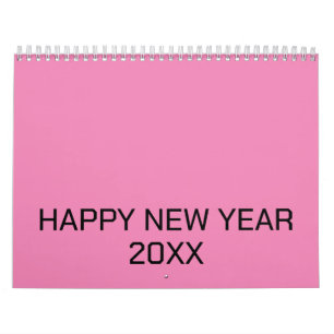 Color New personalize Text Logo Calendar