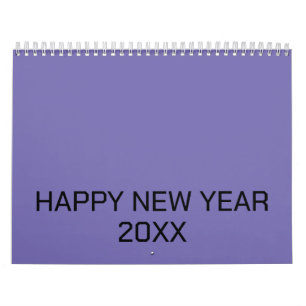 Color New personalize Text Logo Calendar