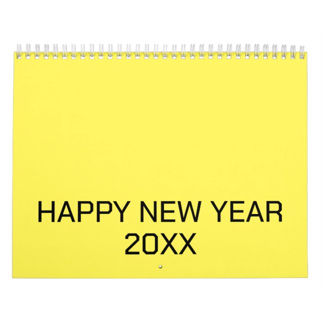 Color New personalize Text Logo Calendar (Cover)