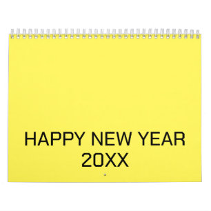 Color New personalize Text Logo Calendar