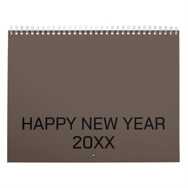 Color New personalize Text Logo Calendar (Cover)