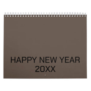 Color New personalize Text Logo Calendar