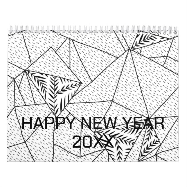 Color New personalize Text Logo Calendar (Cover)