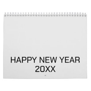 Color New personalize Text Logo Calendar