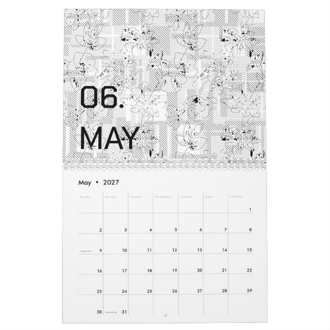 Color New personalize Text Logo Calendar (May 2027)