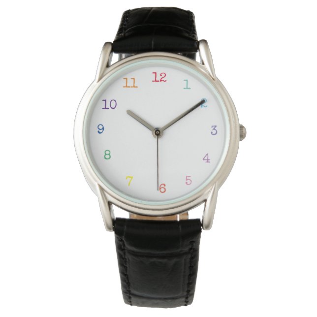 color numbers  clock watch (Front)