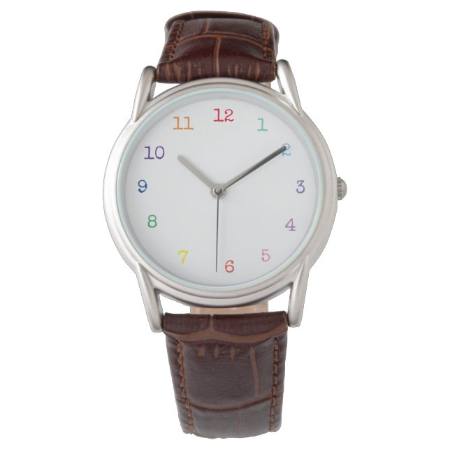 color numbers  clock watch (Front)