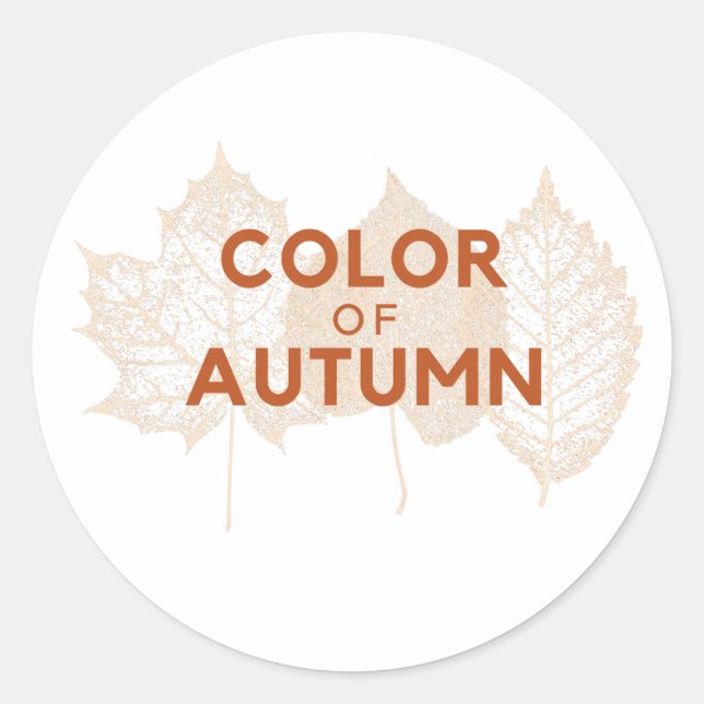 Color of Autumn Sticker (Front)