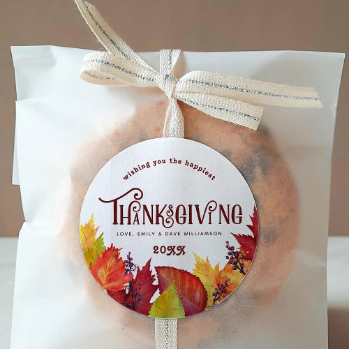 Color of Autumn  Thanksgiving Sticker